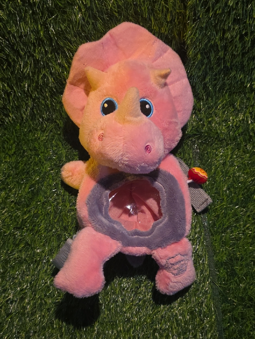 Chupa Chups Pink Triceratops Dinosaur Promo Backpack